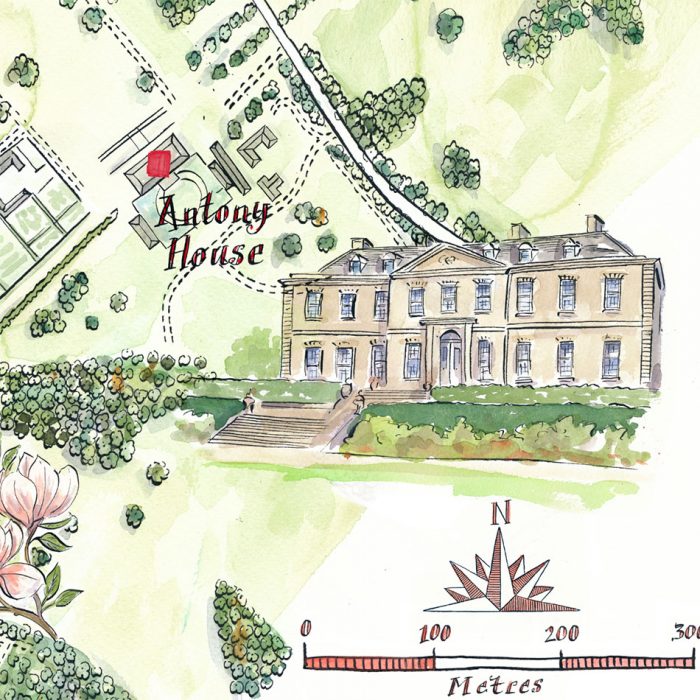 Tourism - Illustrated Map Antony Estate - Lovell Johns