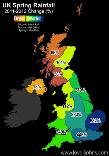 UK Rainfall Map
