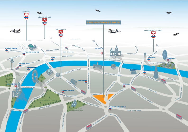 London South Bank University Map