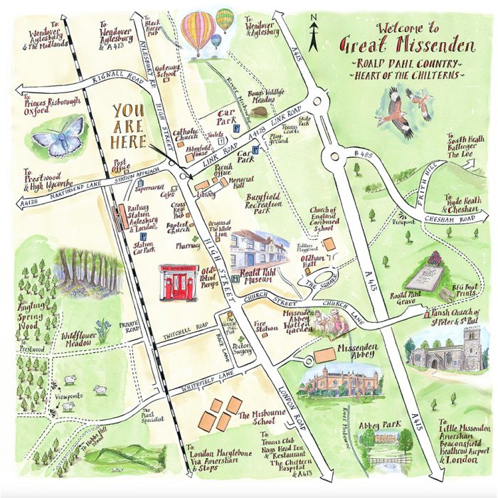 Illustrated Map of Great Missenden - Lovell Johns Case Study Image 1