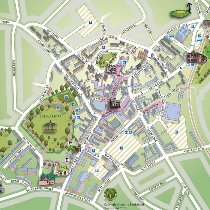 Oswestry Promotional Map - Lovell Johns Case Study image